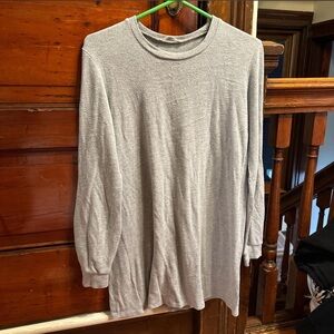 Reformation Gray Long Sleeve Top M